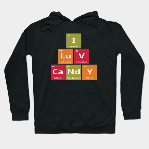 Periodic Elements of Candy Halloween Costume Hoodie by spiffy_design